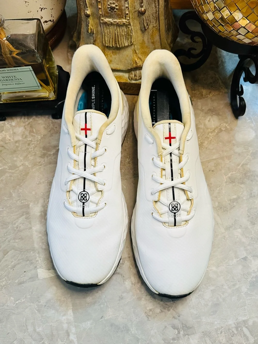 Men’s G/Fore MG4+ White Leather Golf Shoes Size 9US
